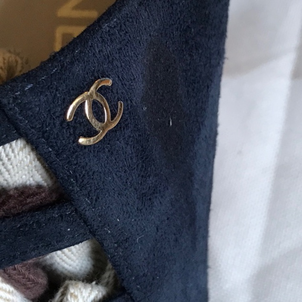 Chanel INTERLOCKING CC LOGO SLINGBACK SANDALS - Picture 3 of 16
